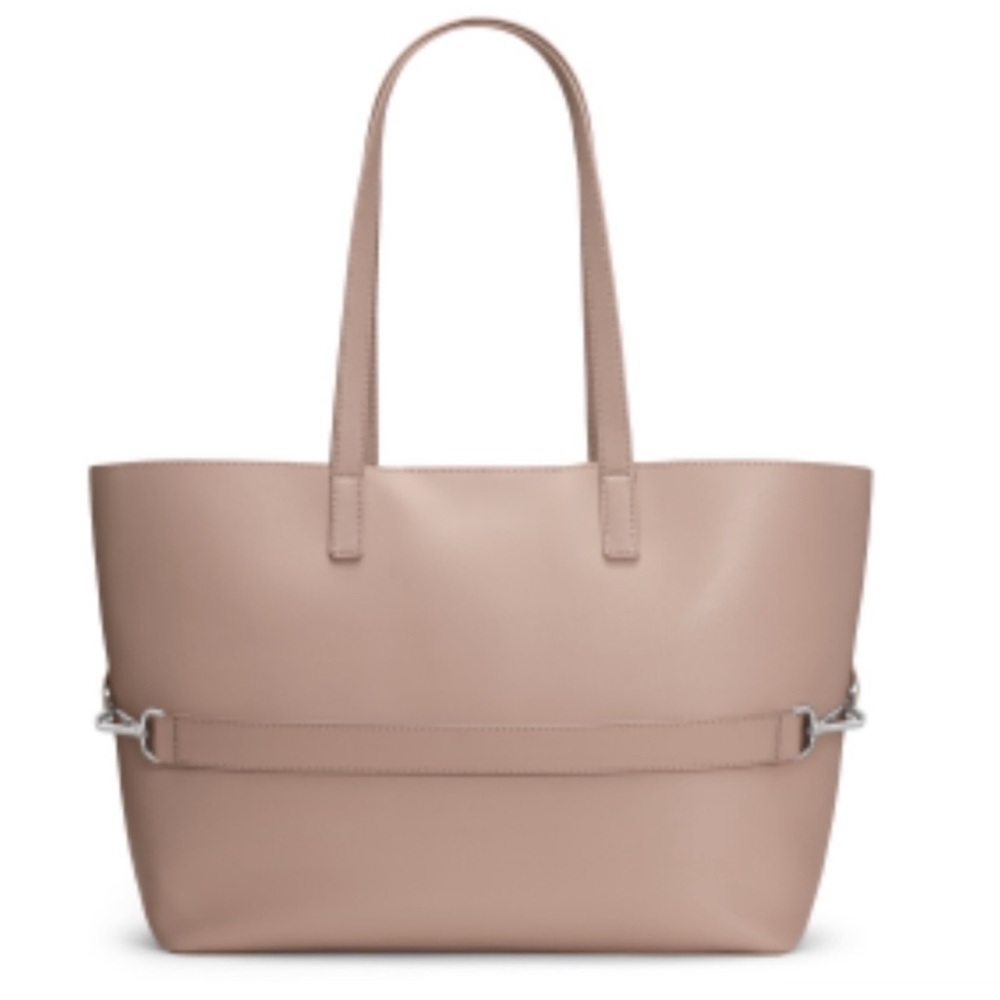 Away Women's Blush Italian Leather Latitude Travel Tote Bag - Picture 2 of 12